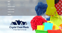 Desktop Screenshot of crystalcleanmaids.com