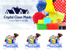 Tablet Screenshot of crystalcleanmaids.com